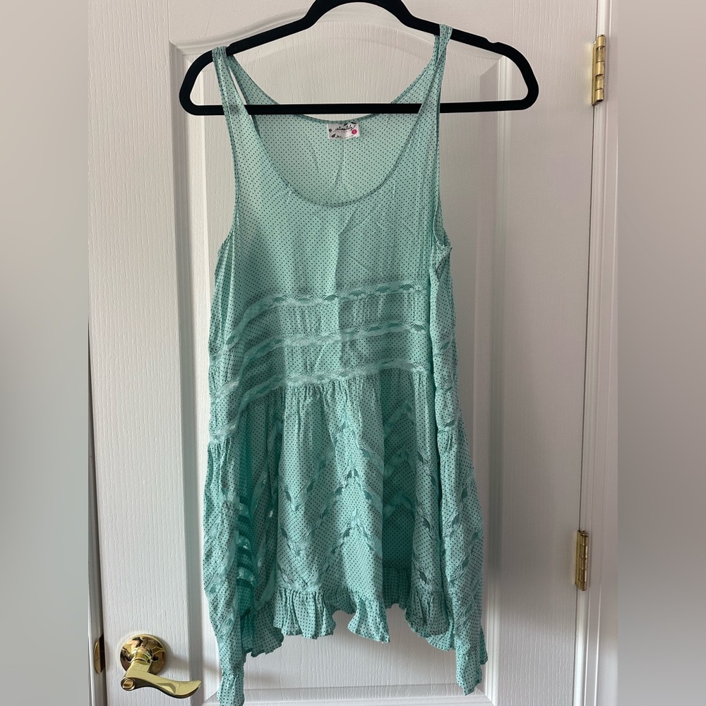 Free People Mint Green Sleeveless Dress